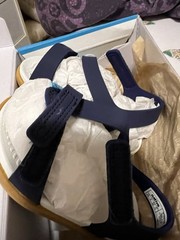 NATIVE UNISEX CHARLEY REGETTA BLUE/WHITE/BROWN SANDALS SIZE C6