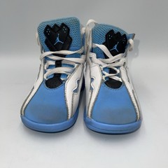 Jordan True Flight 343796 140 White/University Blue-Black Little Kid’s Size 8C