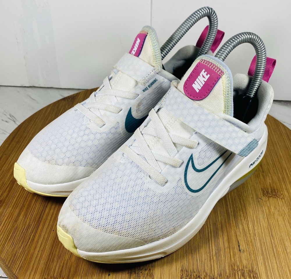 Nike Air Zoom Arcadia 2 GS White Mineral Teal Youth Shoes Sz 1Y DM8491-100