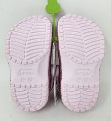 Crocs Classic Chunky Glitter Clogs, Little Kids, Pink Milk, 211940-6ZW, NEW!