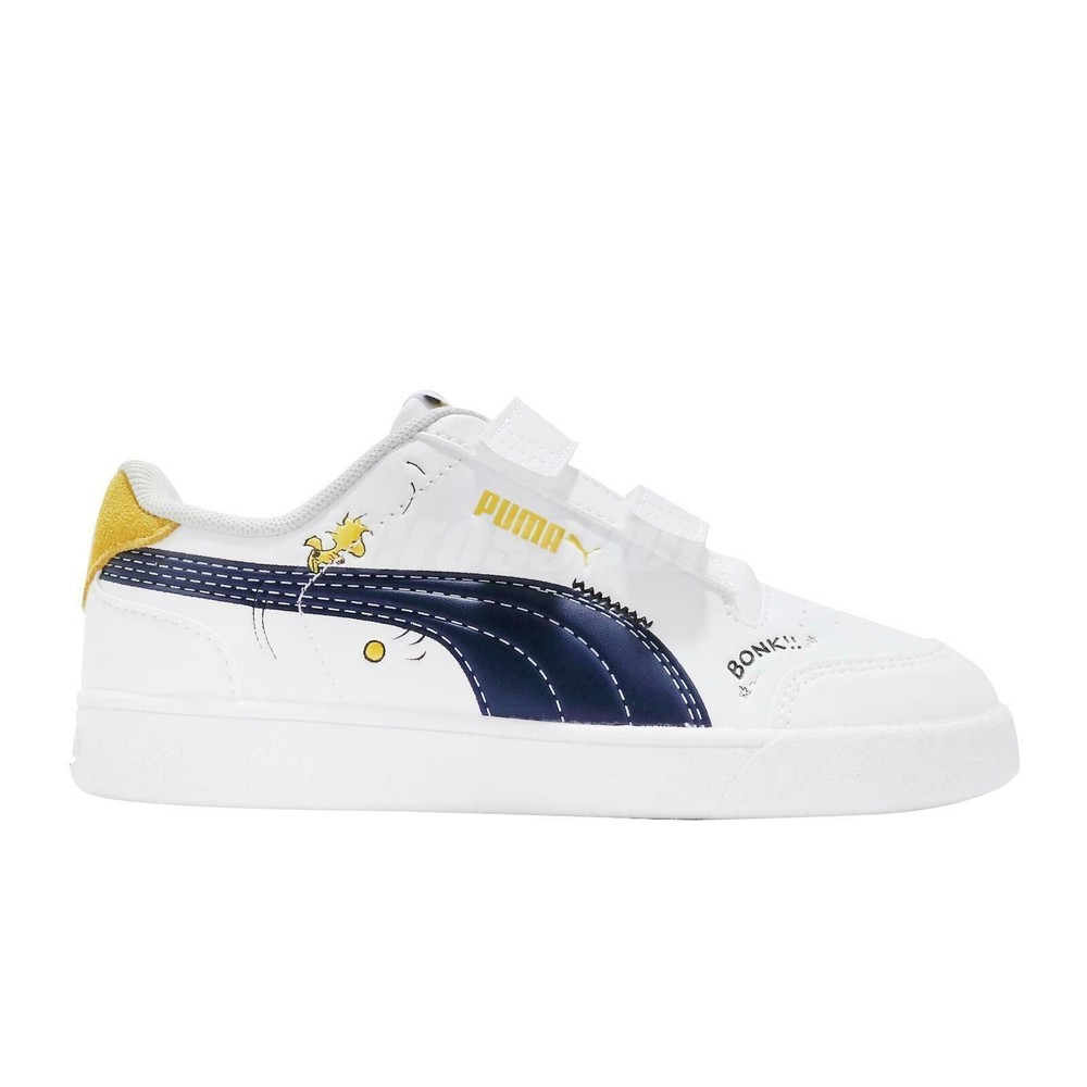 Puma Peanuts x Shuffle Little Kid ‚Woodstock – White Maize‘ 375740-01 size 2C