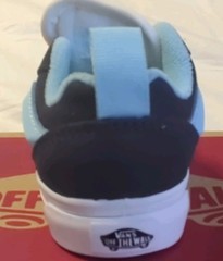 VANS Knu Skool Elastic Lace Kids Sneaker Grey/Blue US 5 UK 4.5 VN000D0KY31