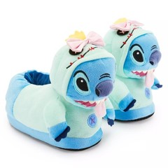 Disney Store Lilo & Stitch Plush Slippers Kids Sleepwear Scrump Costume Logo NEW