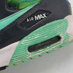 Nike Air Max 90 SE Leather Shoe 859633-001 Mermaid Gray Green – 6.5 Y – 8 W