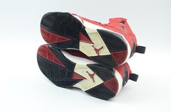 Jordan-Nike #343795-610 TRUE Flight SNEAKER BG GYM RED & BLACK SIZE 6Y