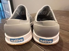 NATIVE Robbie Light Gray Sugarlite Slip-On Play Water Sneakers Shoes Youth C 7