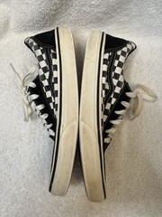 Vans Ward Checkerboard Black White Skate Shoes Sneakers Youth 7 Women’s 8.5