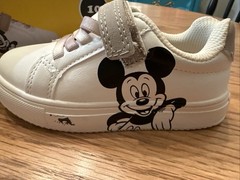 ALDI 2025 Disney Mickey Mouse Character White w/Silver Sneakers Toddler Size 10