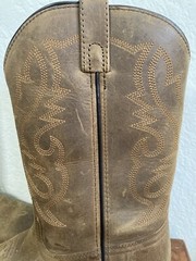 Cody James Oiled Dust Brown Leather Western Boots Boy’s 6.5 D~Women’s 8 43034Y