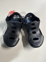 Kids Size 12C Black White Nike Sunray Protect 3 (PS) Sandals DH9462-001