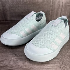 Adidas Bubblecomfy I Kids Size 10K Mint Green SlipOn Running Sneakers NEW JR5039