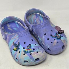 Crocs Classic Clogs Disney Lilo & Stitch Marble Purple Blue J2 Clogs Jibbitz