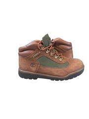 Timberland Youth Field Boot 16737 Leather Brown & Olive Hiking Boot Size 6