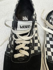Vans Ward Checkerboard Black White Skate Shoes Sneakers Youth 7 Women’s 8.5