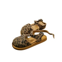 Freshly Picked Leopard Newport Clog sandals toddler sz 6 girls shoes