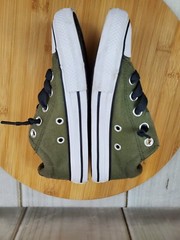 CONVERSE CTAS STREET JUNIOR UNISEX BOYS GIRLS SIZE 13 US OLIVE GREEN