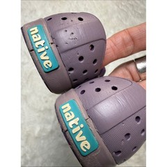 Native Jefferson Block Water Shoes Slip On C6 Purple Pink Child Toddler Beach