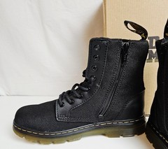 Dr. Martens Junior Combs Extra Tough Shoes Youth /Kids Size 2 Combat Black AW004