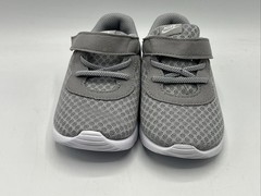Nike Tanjun Kid Size 7 Grey White Hook and Loop Slip on Sneakers New