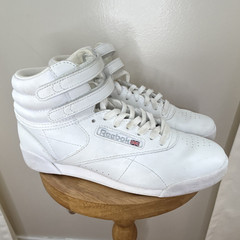 Reebok Classic Kids High Top Leather Sneakers White US 3.5 #128735762