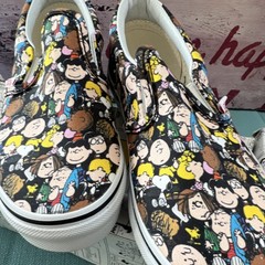 VANS Peanuts The Gang Classic Slip-On Black Kids US 2.0 UK 1.5