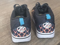 Heelys Pro Black Flame Print Skate Skater Shoes Sneakers Womens 7 Youth 6 UK 5