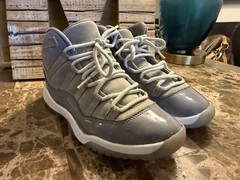 Nike Air Jordan 11 Retro PS Cool Grey 2021 Kids Size 1.5Y Sneaker 378039-005