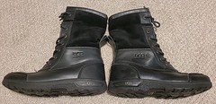 UGG 1098890K BUTTE II Waterproof Leather Boots KIDS SIZE 4 Black