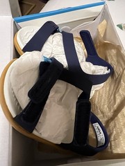 NATIVE UNISEX CHARLEY REGETTA BLUE/WHITE/BROWN SANDALS SIZE C6