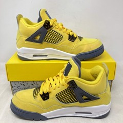 Size 7Y Jordan 4 Retro Lightning (2021) (GS) Pre Owned 408452-700