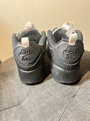 NIKE AIRMAX 90 TOGGLE BLACK/BLACK -WHITE BLACK CV0064-001 SZ 1 Y EXCELLENT