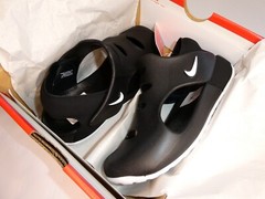 Nike Sunray Protect 3, Size (13c), NEW In Box, Black, Kids Water shoes, RARE