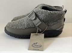 Chaco Unisex Boots Booties Kids Ramble Fluff GRAY Youth Sz 5M Sherpa Lightweight