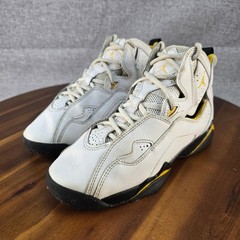 Jordan True Flight GS White Black Yellow Kids Basketball Shoes 343795-107 4.5Y
