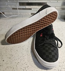 Vans Checkerboard OTW Shoes Youth Size 6 Black Low Top Sneaker Retro Fast Times