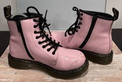 Dr. Martens Pink Panther Ombré Patent Leather Combat Zip Boots Youth 3 1460 J