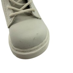 NWOT Dr Martens 1460 Pascal Mono White Toddler Kids Boots Size US 4 Leather Zip