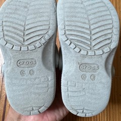 Crocs Classic Clog Kids Silver Metallic Sparkle Jibbitz Charms SIZE C8