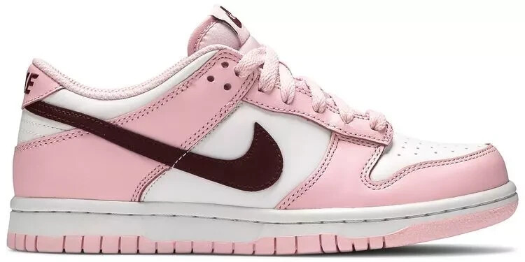 Nike Dunk Low Pink Foam White CW1590-601 GS Size 5.5Y-6.5Y Unisex Kids Women New