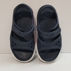 Crocs 14854 Crocband II Blue White Red Strappy Open Toe Sandals Youth Toddler C8