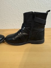 Fabkids Studded Strap Moto Boots Black Size 13