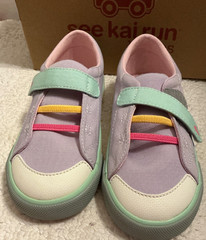See Kai Run Alex lavender Canvas Hook & Loop Sneaker Unisex Toddler Sz 10