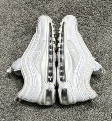 Nike Air Max 97 Triple White Metallic Silver 921522-104 Youth GS 7Y WO’s 8.5