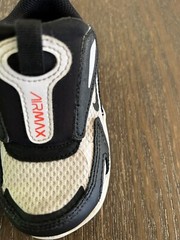 Airmax Nikes Toddler 6.5 Hook & Loop Closure Logo Black White CW1629-100