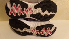 Nike RENEW RUN (PSV) YOUTH 4.5 RUNNING SNEAKER SHOES BLACK PINK
