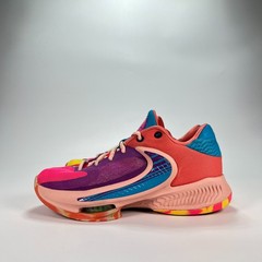 Nike Zoom Freak 4 Vivid Purple Laser Blue Athletic Basketball Shoes Youth Sz 4.5
