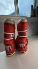 Moon Boot Original Red Nylon Snow Boots kids EU 31 34 Kids 13.5 – 2.5