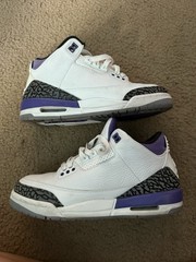 Jordan Air Jordan 3 Retro GS ‚Dark Iris‘ White Purple Black Sneakers Size 6