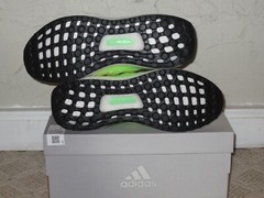 adidas Ultra Boost 5.0 DNA Junior Cloud White Beam Green Youth Size 7 NEW GZ5020
