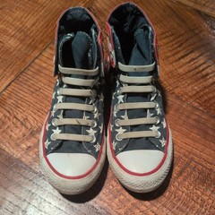 Converse Chuck Taylor AAmerican Flag Red White & Blue High Tops Kids Size 4